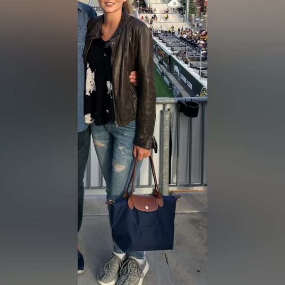 LINE 100% Lambskin Leather Jacket - Picture 3 of 17